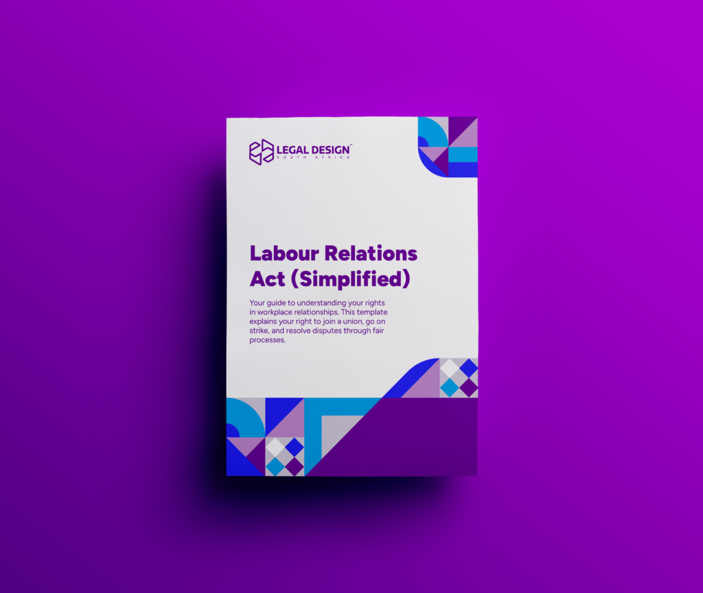 Labour Relations Act Template [FREE] | Legal Design South Africa